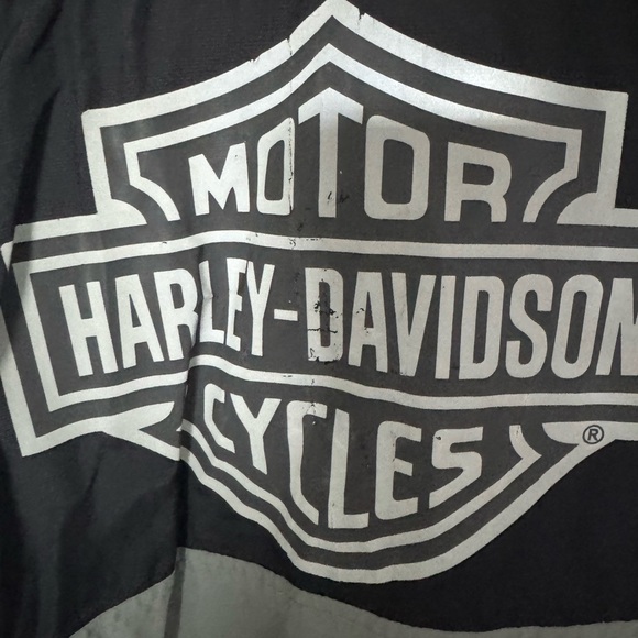 Vintage Harley-Davidson Black and Gray Logo Jacket - Picture 7 of 8